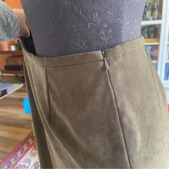 Tribal Stretch-Extensible Green A-Line Midi Skirt Women's 12 - Picture 3 of 5